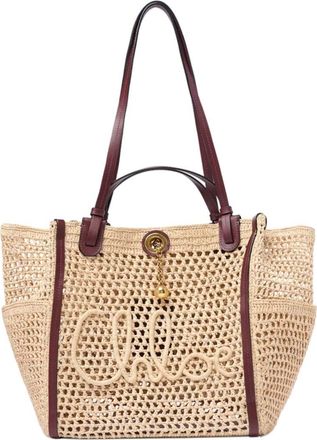 Chlo&eacute; Natural Logo Small Tote
