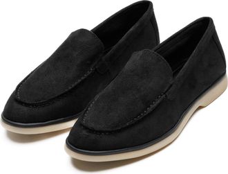 Nokwol Womens Hand-Stitched Moccasin Loafers - Lightweight Slip-On Shoes with Memory Foam Insole & See-Through Crystal TPR Outsole - Casual & Driving Loafers