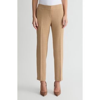 Kasper Ava Straight Leg Pants in Toasted Wheat at Nordstrom, Size 12