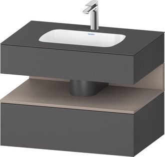 Duravit Qatego Lavabo Encastrado Con Base De Lavabo Consola, - Duravit