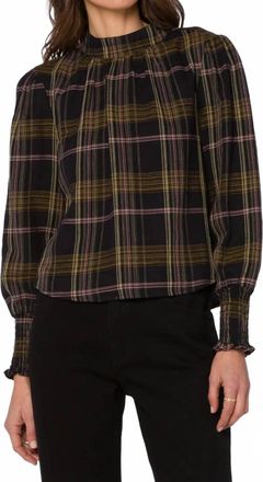 Velvet Heart Arlene Top In Multi Plaid