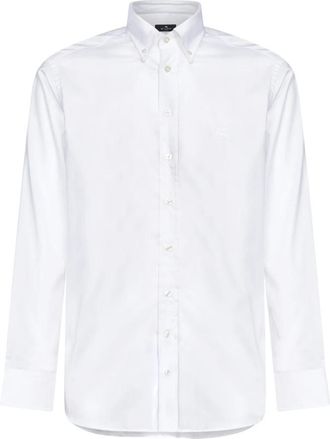 Etro Overhemden - Heren - Zakelijke Overhemden - Wit - 2XL - Katoen - Overhemden