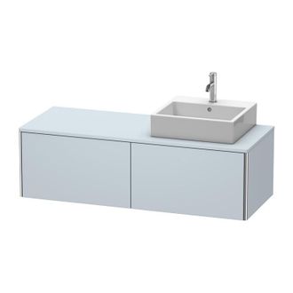 Duravit Mueble De Pared Duravit Xsquare 140.0 X 54.8 Cm, 2 Cajones, Color (frente/cuerpo): Laca De Seda Azul Claro Mate - Xs4903r9797