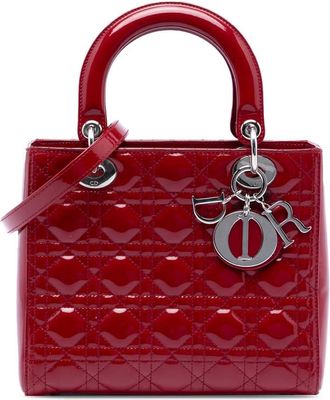 Dior Pre-owned Dior Medium Patent Cannage Lady Dior Ladies 13-BO-1112