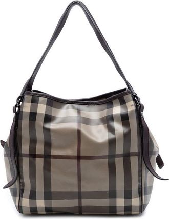 Burberry Pre-owned Burberry Small Smoke Check Coated Canvas Canterbury Tote Ladies U6HF52RT9SFH5QKX