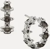 Vivienne Westwood Warwick Earrings Platinum-grey-cz Platinum-grey-cz Women