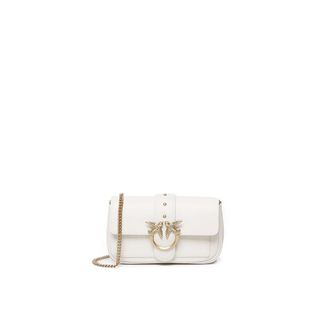 Pinko Shoulder Bags, female, White, Size: ONE SIZE Pocket Love Bag One