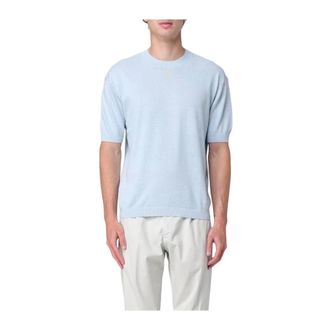 A|X Armani Exchange Rondgebreide trui - Heren - Ronde hals truien - Blauw - XL - Katoen - Truien & Vesten