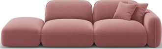 CXL by Christian Lacroix 3-Sitzer Designer Sofa Lucien mit Ottomane links - Samtbezug Casino