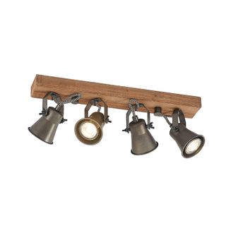 Lindby Foco Hal&oacute;geno grandesa En Marr&oacute;n De Madera - Lindby