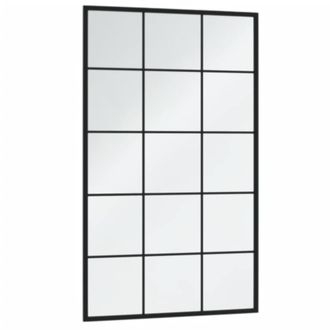 Berkfield Home Wall Mirrors 3 pcs Black 100x60 cm Metal