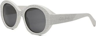 Celine Smoke Round Ladies Sunglasses CL4240IS 25A 53