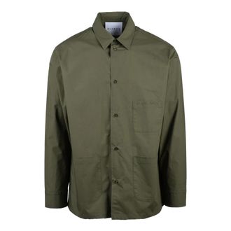John Richmond Casual Shirt - Heren - Casual Overhemden - Groen - S - Katoen - Overhemden