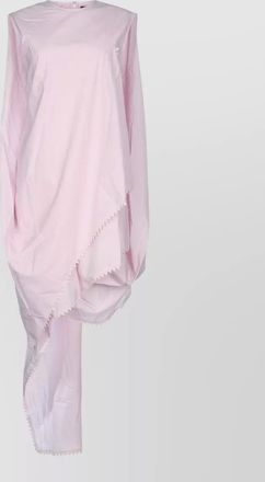 Jacquemus short asymmetric sleeveless top scalloped hem