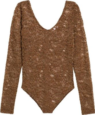 Weili Zheng Body in pizzo - - Tops - Donna - Marrone - S