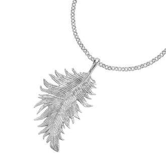 Dower & Hall Large Feather Pendant