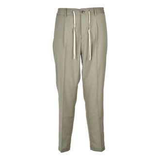 Daniele Alessandrini Cropped Trousers, male, Green, Size: 2XL Cropped Trousers
