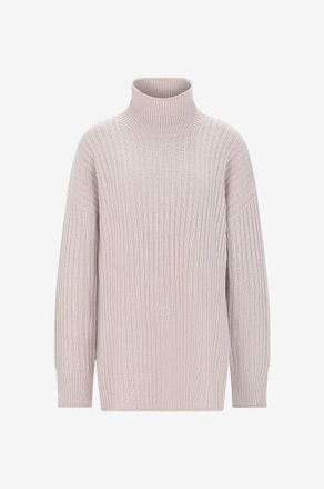 Lisa Yang Pullover mit Stehkragen aus Kaschmir Flora