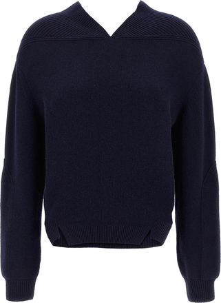 Victoria Beckham Blue Wool Womens Cardigan