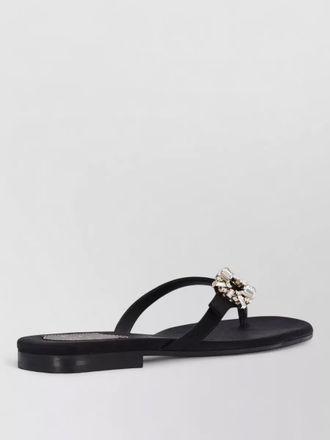 Roger Vivier embellished strap slides flat sole open toe