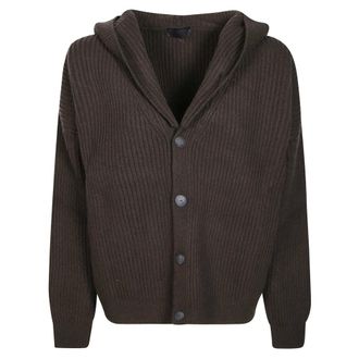Dondup Oversized Cardigan IN FishermanS - female - Dondup - Cardigans - Brown - XS - Knitwear