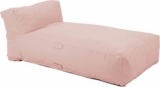 Oviala Tumbona para muebles de jard&iacute;n modulares rosa cipria