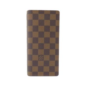 Louis Vuitton Damier Canvas Ebene Coated Canvas Long Wallet (Bi-Fold) (Pre-Owned)