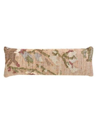 Anaya with Love Elegant Floral Handwoven Pillow 14x40 with Down Alternative Insert in White at Nordstrom