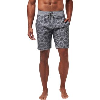 Travis Mathew Green Bottles Board Shorts in Heather Grey at Nordstrom Rack, Size 30