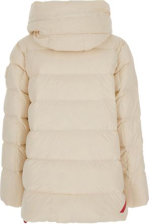 Afterlabel Womens Puffer Jacket Levi White Polyamide