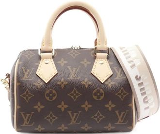 Louis Vuitton Borsa tote Speedy Bandouliere 20 con monogramma anni 2010 - Marrone