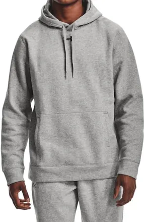 Under Armour Mens Hustle Pull Over Hoodie In Grey