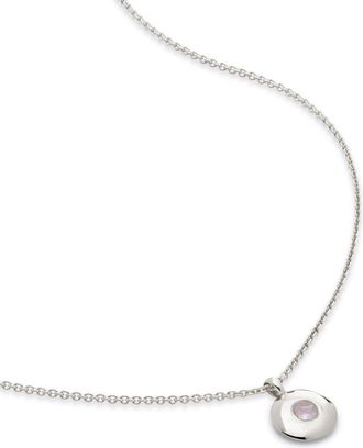 Monica Vinader June birthstone necklace - women - Recycled Silver - One Size