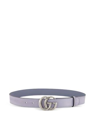 Gucci GG Marmont belt - women - Calf Leather - 90 - Grey