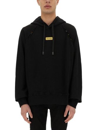 Versace Jeans Couture Relaxed Fit Black Hoodie