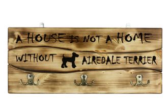 OEM Airedale Terrier, Waterside Terrier: Percha Con Perro, Expositor De Medallas, Decoraci&oacute;n Del Hogar De Art-dog