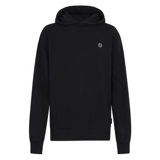 Philipp Plein Hoodies & sweatvesten, Heren, Zwart, XL, Katoen, Tracksuit Joggers Monogram Embroidery