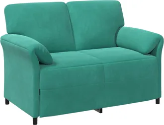 vidaXL Sof&aacute; De 2 Plazas Tuquesa 138 X 83 X 95 Cm Terciopelo Vidaxl