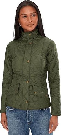 Barbour Flyweight Cavalry Quilted Jacket Womens Jacket Olive : 10, Polyamide