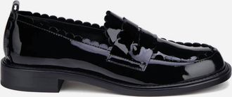AGL Womens Janise Patent Leather Penny Loafers In Black