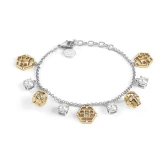 Philipp Plein Skull Bicolor Stainless Steel Bracelet