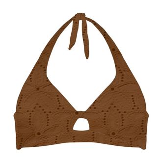 MC2 Saint Barth Bikinis, female, Brown, Size: M Leda Triangle Bralette Top