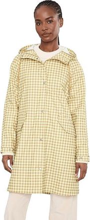 Levi's Ladies Rubberized Pu Rain Jacket Womens Coat Brown Check : LG, Polyurethane