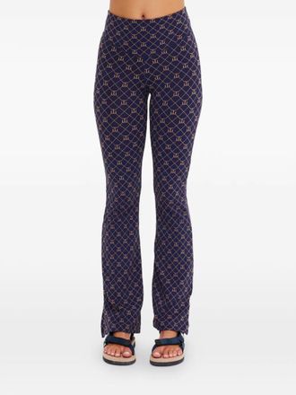 The Upside Ezra geometric-print trousers - Blue