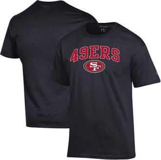 Champion Mens Champion Black San Francisco 49ers Arch Over Logo T-Shirt at Nordstrom, Size X-Large