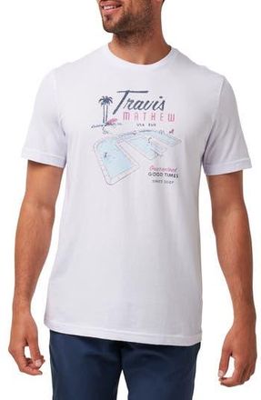 Travis Mathew On Vacation Graphic T-Shirt in White at Nordstrom Rack, Size Large