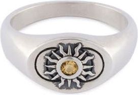Serge DeNimes Helios Signet Ring in Silver at Nordstrom, Size 11.5