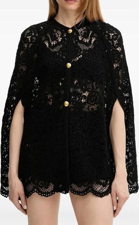 Twin-Set Gehaakte shorts met gewelfde afwerking - Zwart