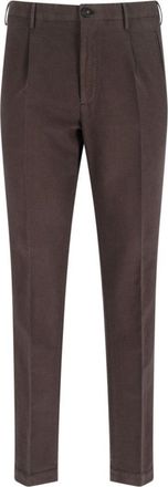 Incotex Medium Rise Brown Chinos