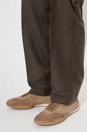 Tod's Leather Sports Shoes, Mens, Brown